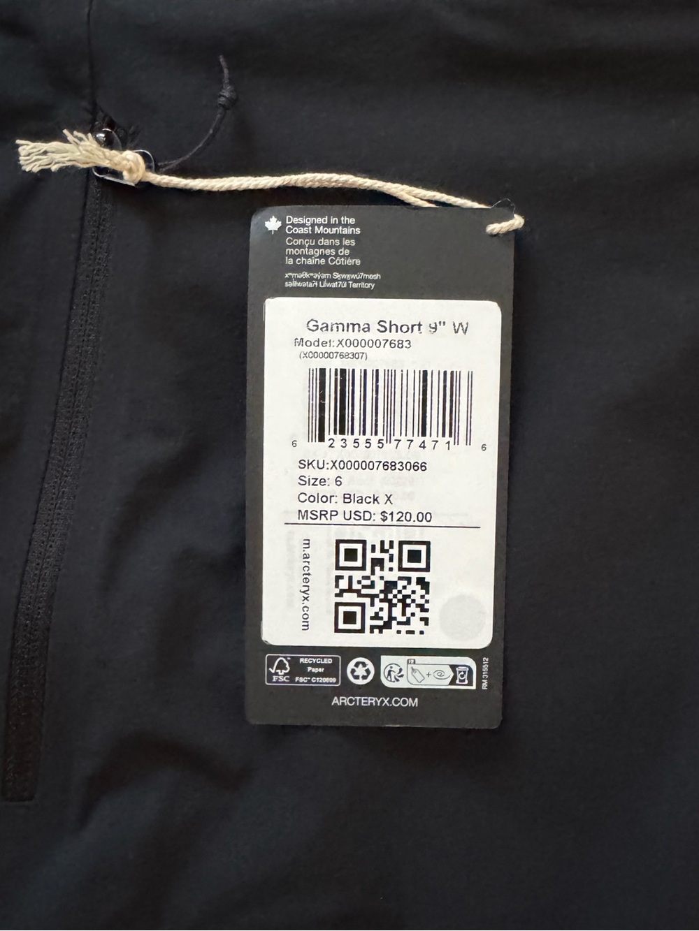 NWT Arc'teryx Women's 9" Gamma Shorts - Picture 7 of 14